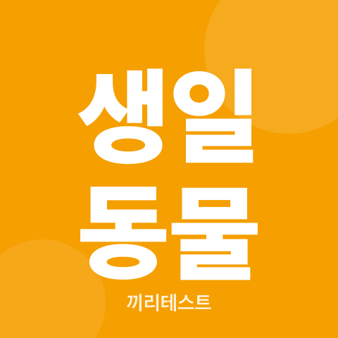 생일 동물 테스트